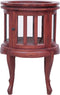 vidaXL - Vitrinekast - 50x50x76 - cm - massief - mahoniehout - bruin