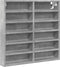 vidaXL - Vitrinekast - 60x8,5x58 - cm - bewerkt - hout - betongrijs
