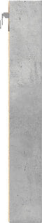 vidaXL - Vitrinekast - 60x8,5x58 - cm - bewerkt - hout - betongrijs