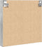 vidaXL - Vitrinekast - 60x8,5x58 - cm - bewerkt - hout - betongrijs