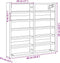 vidaXL - Vitrinekast - 60x8,5x58 - cm - bewerkt - hout - betongrijs