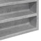 vidaXL - Vitrinekast - 60x8,5x58 - cm - bewerkt - hout - betongrijs