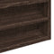 vidaXL - Vitrinekast - 60x8,5x58 - cm - bewerkt - hout - bruin - eikenkleurig
