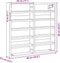 vidaXL - Vitrinekast - 60x8,5x58 - cm - bewerkt - hout - bruin - eikenkleurig