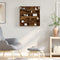 vidaXL - Vitrinekast - 60x8,5x58 - cm - bewerkt - hout - gerookt - eikenkleurig