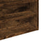 vidaXL - Vitrinekast - 60x8,5x58 - cm - bewerkt - hout - gerookt - eikenkleurig
