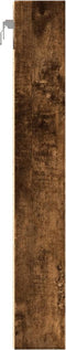 vidaXL - Vitrinekast - 60x8,5x58 - cm - bewerkt - hout - gerookt - eikenkleurig