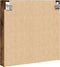 vidaXL - Vitrinekast - 60x8,5x58 - cm - bewerkt - hout - gerookt - eikenkleurig