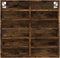 vidaXL - Vitrinekast - 60x8,5x58 - cm - bewerkt - hout - gerookt - eikenkleurig