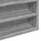 vidaXL - Vitrinekast - 60x8,5x58 - cm - bewerkt - hout - grijs - sonoma - eikenkleur