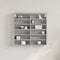 vidaXL - Vitrinekast - 60x8,5x58 - cm - bewerkt - hout - grijs - sonoma - eikenkleur