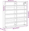 vidaXL - Vitrinekast - 60x8,5x58 - cm - bewerkt - hout - grijs - sonoma - eikenkleur