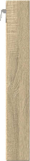 vidaXL - Vitrinekast - 60x8,5x58 - cm - bewerkt - hout - sonoma - eikenkleurig