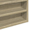 vidaXL - Vitrinekast - 60x8,5x58 - cm - bewerkt - hout - sonoma - eikenkleurig