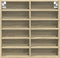 vidaXL - Vitrinekast - 60x8,5x58 - cm - bewerkt - hout - sonoma - eikenkleurig