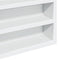 vidaXL - Vitrinekast - 60x8,5x58 - cm - bewerkt - hout - wit