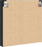 vidaXL - Vitrinekast - 60x8,5x58 - cm - bewerkt - hout - zwart