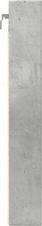 vidaXL - Vitrinekast - 80x8,5x58 - cm - bewerkt - hout - betongrijs