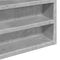 vidaXL - Vitrinekast - 80x8,5x58 - cm - bewerkt - hout - betongrijs