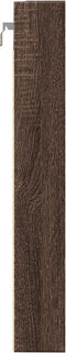 vidaXL - Vitrinekast - 80x8,5x58 - cm - bewerkt - hout - bruin - eikenkleurig