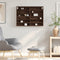 vidaXL - Vitrinekast - 80x8,5x58 - cm - bewerkt - hout - bruin - eikenkleurig