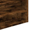 vidaXL - Vitrinekast - 80x8,5x58 - cm - bewerkt - hout - gerookt - eikenkleurig