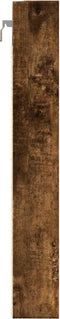 vidaXL - Vitrinekast - 80x8,5x58 - cm - bewerkt - hout - gerookt - eikenkleurig