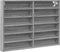 vidaXL - Vitrinekast - 80x8,5x58 - cm - bewerkt - hout - grijs - sonoma - eikenkleur