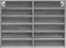 vidaXL - Vitrinekast - 80x8,5x58 - cm - bewerkt - hout - grijs - sonoma - eikenkleur