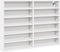 vidaXL - Vitrinekast - 80x8,5x58 - cm - bewerkt - hout - wit