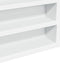 vidaXL - Vitrinekast - 80x8,5x58 - cm - bewerkt - hout - wit