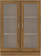vidaXL - Vitrinekast - 82,5x30,5x115 - cm - bewerkt - hout - bruin - eikenkleur