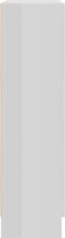vidaXL - Vitrinekast - 82,5x30,5x115 - cm - bewerkt - hout - hoogglans - wit