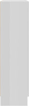 vidaXL - Vitrinekast - 82,5x30,5x115 - cm - bewerkt - hout - hoogglans - wit