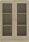vidaXL - Vitrinekast - 82,5x30,5x115 - cm - bewerkt - hout - sonoma - eikenkleurig