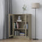 vidaXL - Vitrinekast - 82,5x30,5x115 - cm - bewerkt - hout - sonoma - eikenkleurig
