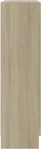 vidaXL - Vitrinekast - 82,5x30,5x115 - cm - bewerkt - hout - sonoma - eikenkleurig