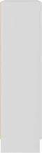 vidaXL - Vitrinekast - 82,5x30,5x115 - cm - bewerkt - hout - wit