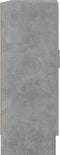 vidaXL - Vitrinekast - 82,5x30,5x80 - cm - bewerkt - hout - betongrijs