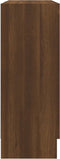 vidaXL - Vitrinekast - 82,5x30,5x80 - cm - bewerkt - hout - bruin - eikenkleur