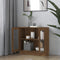 vidaXL - Vitrinekast - 82,5x30,5x80 - cm - bewerkt - hout - bruin - eikenkleur