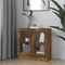 vidaXL - Vitrinekast - 82,5x30,5x80 - cm - bewerkt - hout - gerookt - eikenkleurig