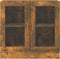 vidaXL - Vitrinekast - 82,5x30,5x80 - cm - bewerkt - hout - gerookt - eikenkleurig
