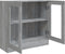 vidaXL - Vitrinekast - 82,5x30,5x80 - cm - bewerkt - hout - grijs - sonoma - eiken