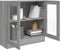 vidaXL - Vitrinekast - 82,5x30,5x80 - cm - bewerkt - hout - grijs - sonoma - eiken