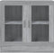 vidaXL - Vitrinekast - 82,5x30,5x80 - cm - bewerkt - hout - grijs - sonoma - eiken