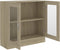 vidaXL - Vitrinekast - 82,5x30,5x80 - cm - spaanplaat - sonoma - eikenkleurig