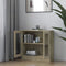 vidaXL - Vitrinekast - 82,5x30,5x80 - cm - spaanplaat - sonoma - eikenkleurig