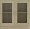 vidaXL - Vitrinekast - 82,5x30,5x80 - cm - spaanplaat - sonoma - eikenkleurig