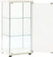vidaXL - Vitrinekast - gehard - glas - wit